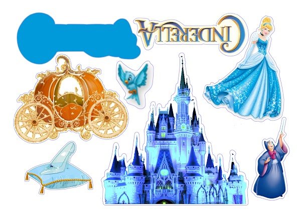 Cake Topper Cenicienta Princesa Disney (PDF + JPG)