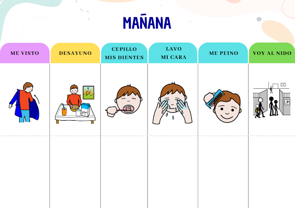 Horario Visual para Pared