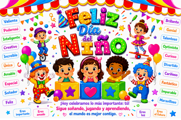 Mural de Pared 4 - Feliz Día del Niño