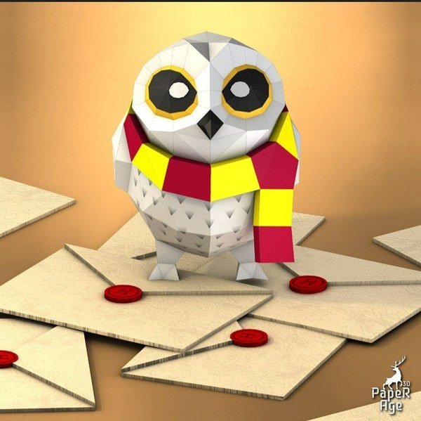 Lechuza Hedwig – Harry Potter Papercraft 3D