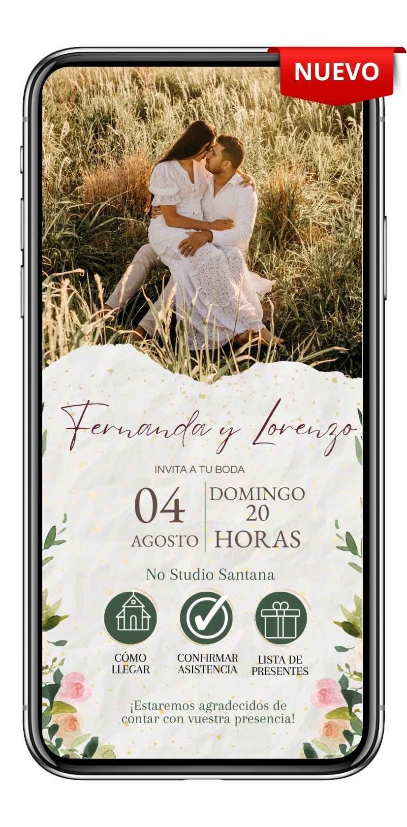 Boda Elegante Botánica